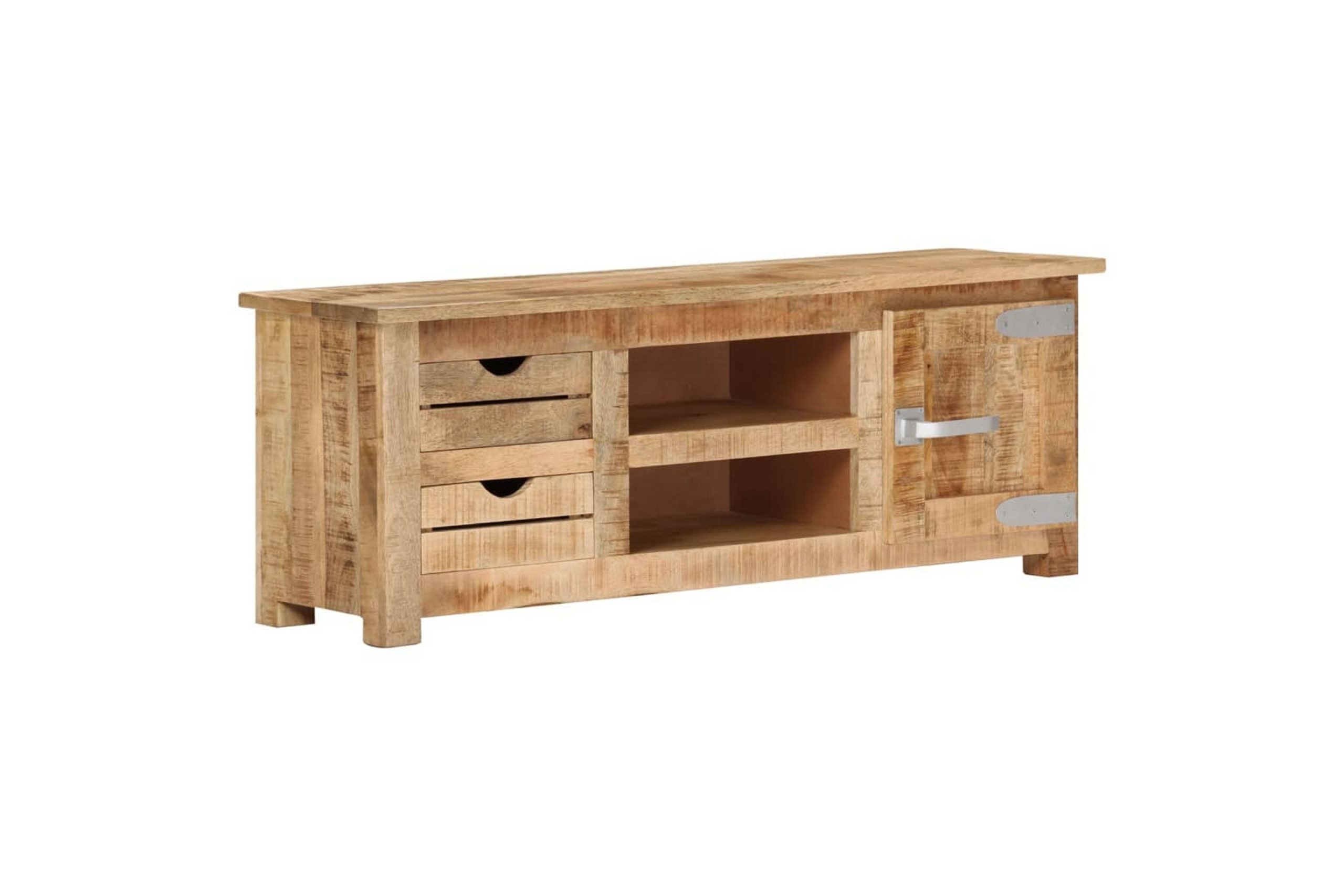 TV-taso 110x30x40 cm karkea mangopuu - Ruskea
