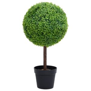 Tekokasvi puksipuu ruukulla pallonmuotoinen vihreä 50 cm - Vihreä