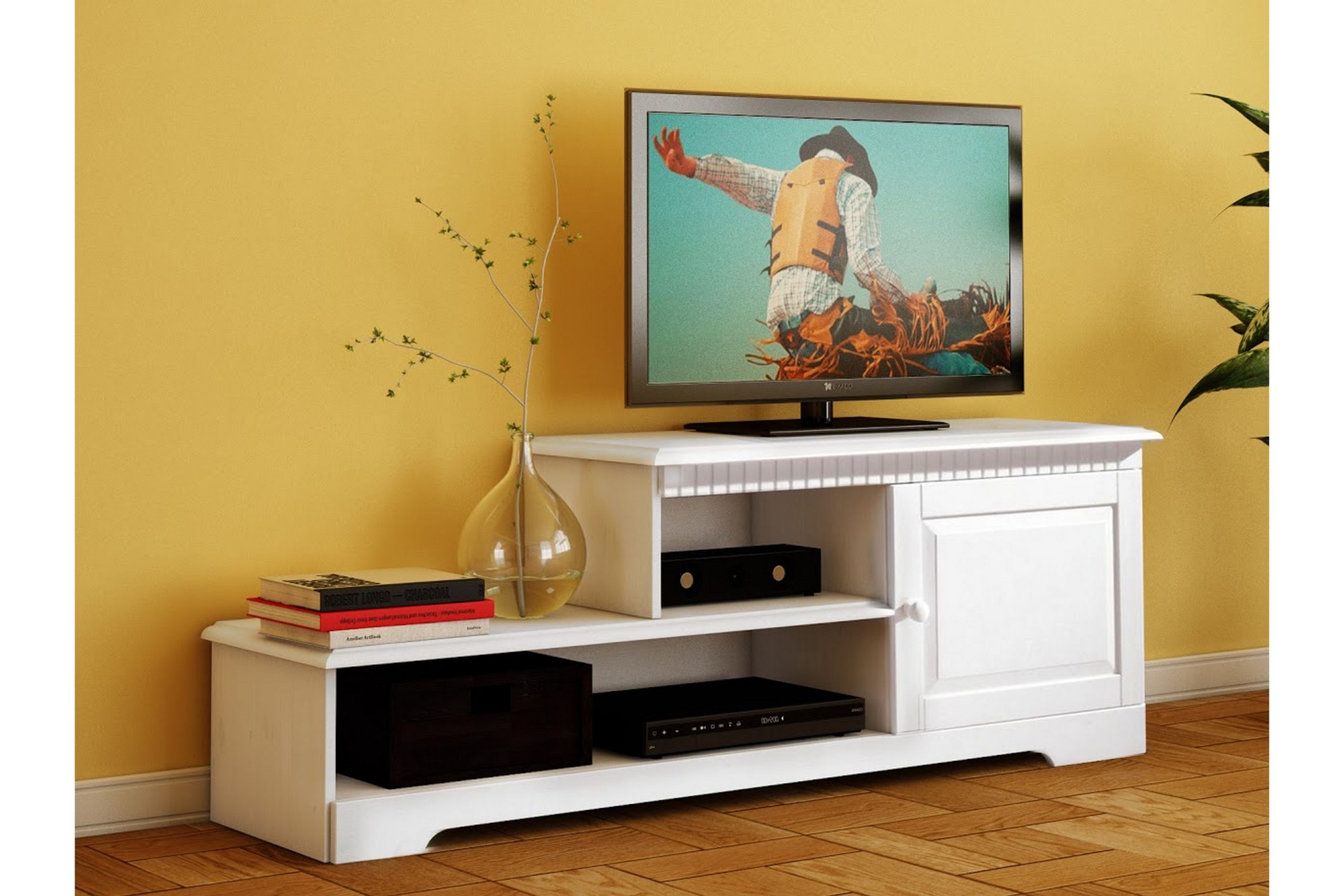 TV-taso Capitola 160x55 cm - Valkoinen