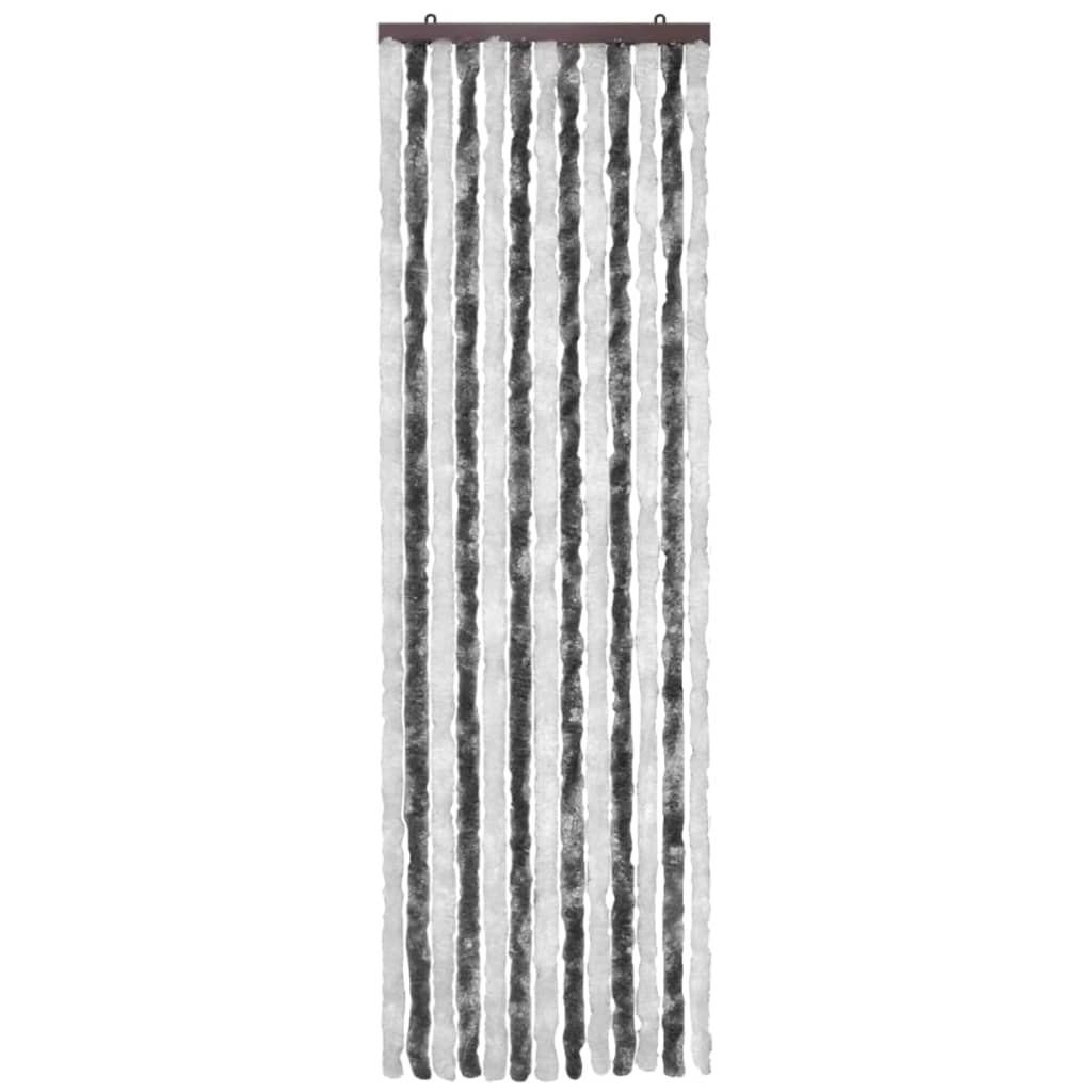 Hyönteisverho harmaa ja valkoinen 56x185 cm Chenille - Monivärinen