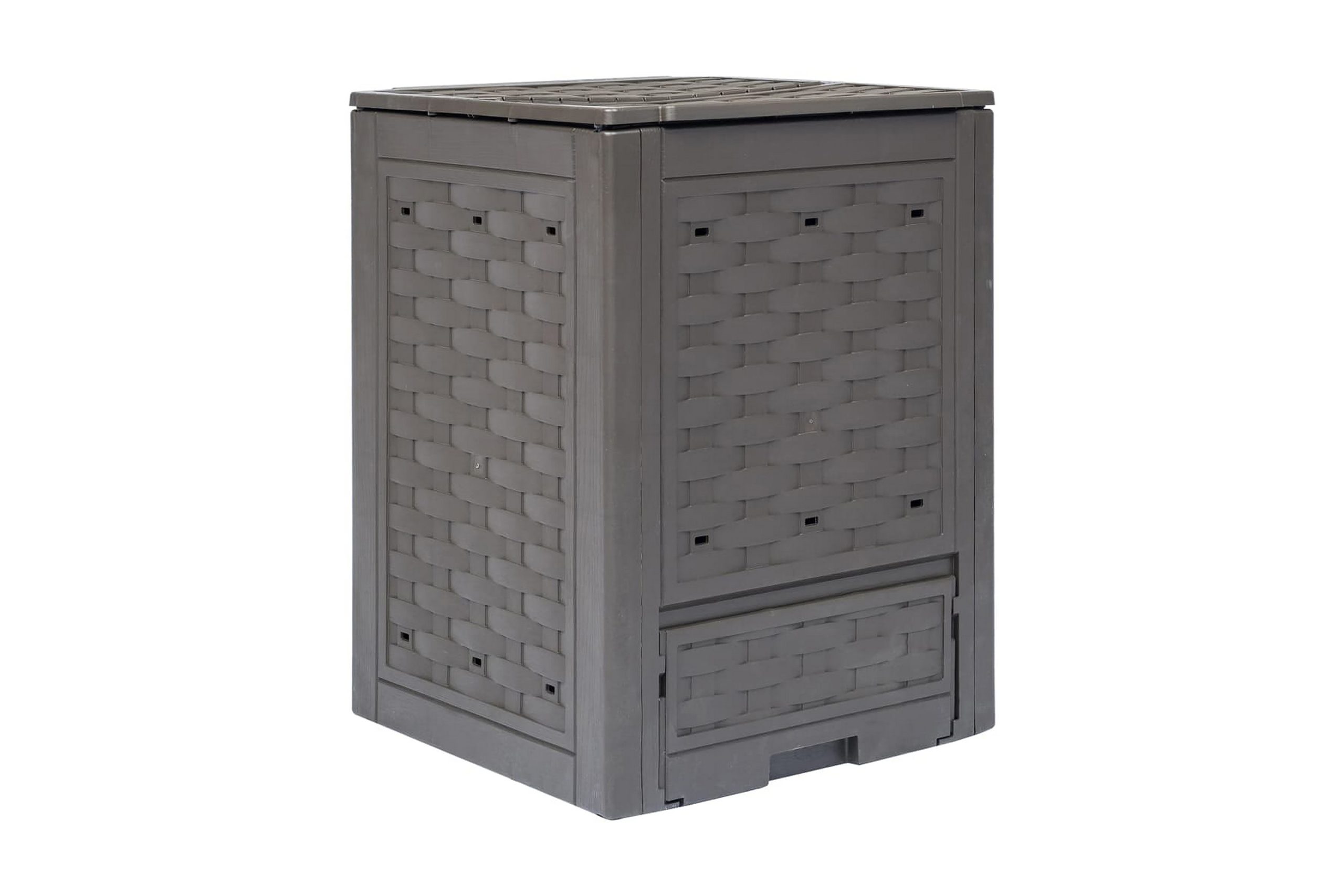 Puutarhan komposti 60x60x83 cm 300 l ruskea - Ruskea