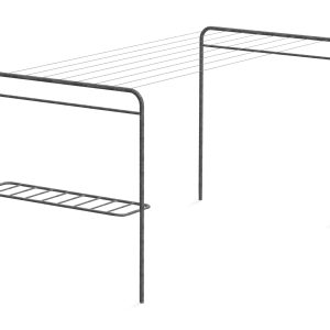 Yhdistetty Matto/kuivausteline 110 Harmaa - Varax