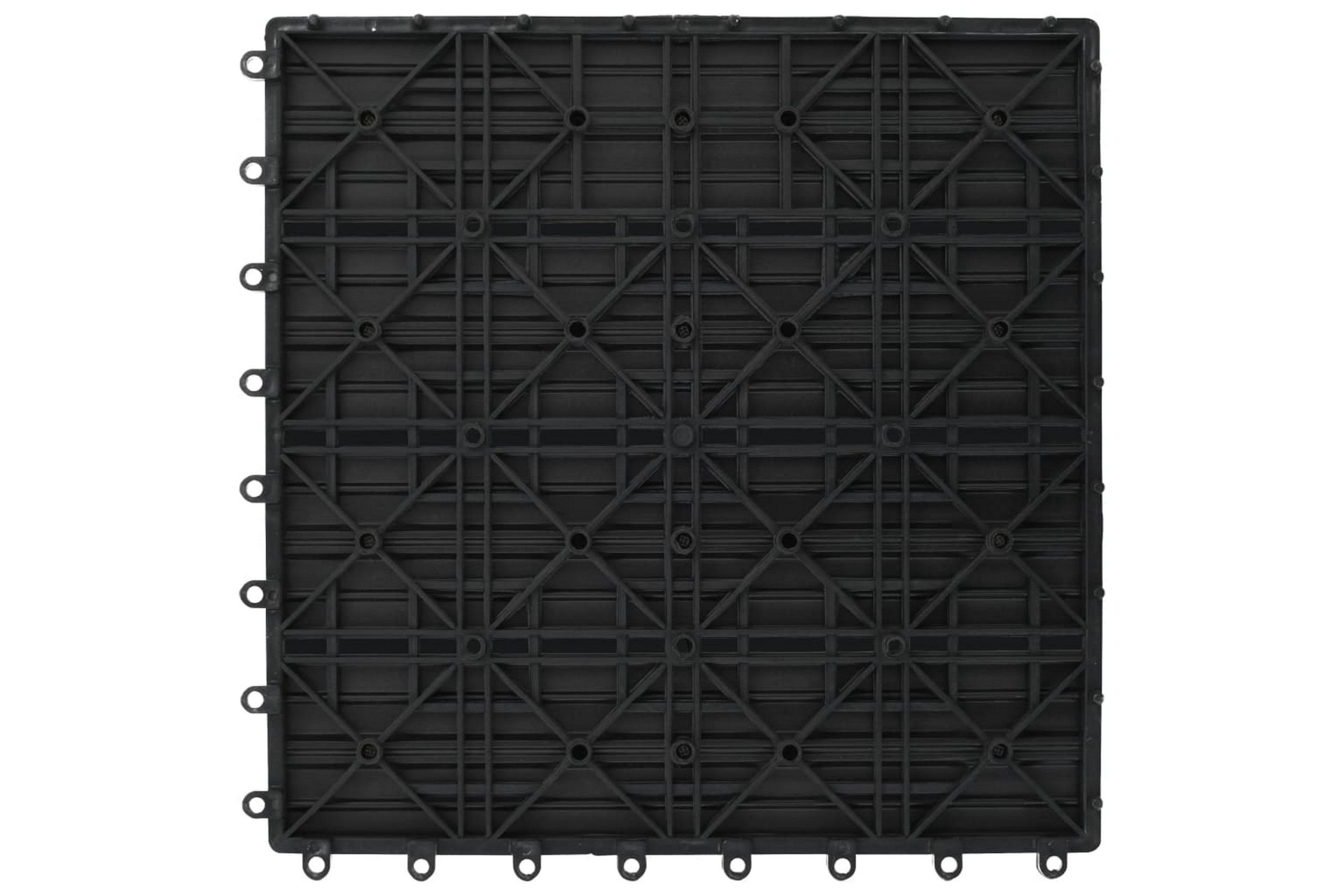 Lattialaatat 22 kpl 30x30cm 2m² puukomposiitti harmaa - Harmaa