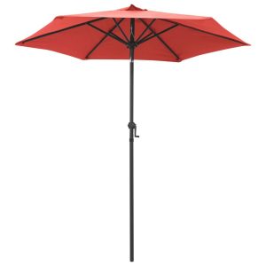 Aurinkovarjo terrakotta 200x211 cm alumiini - Ruskea
