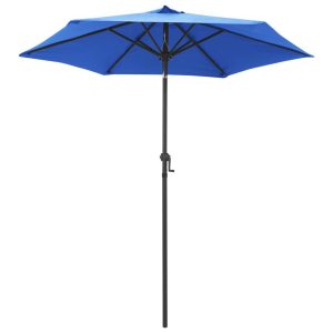 Aurinkovarjo sininen 200x211 cm alumiini - Sininen