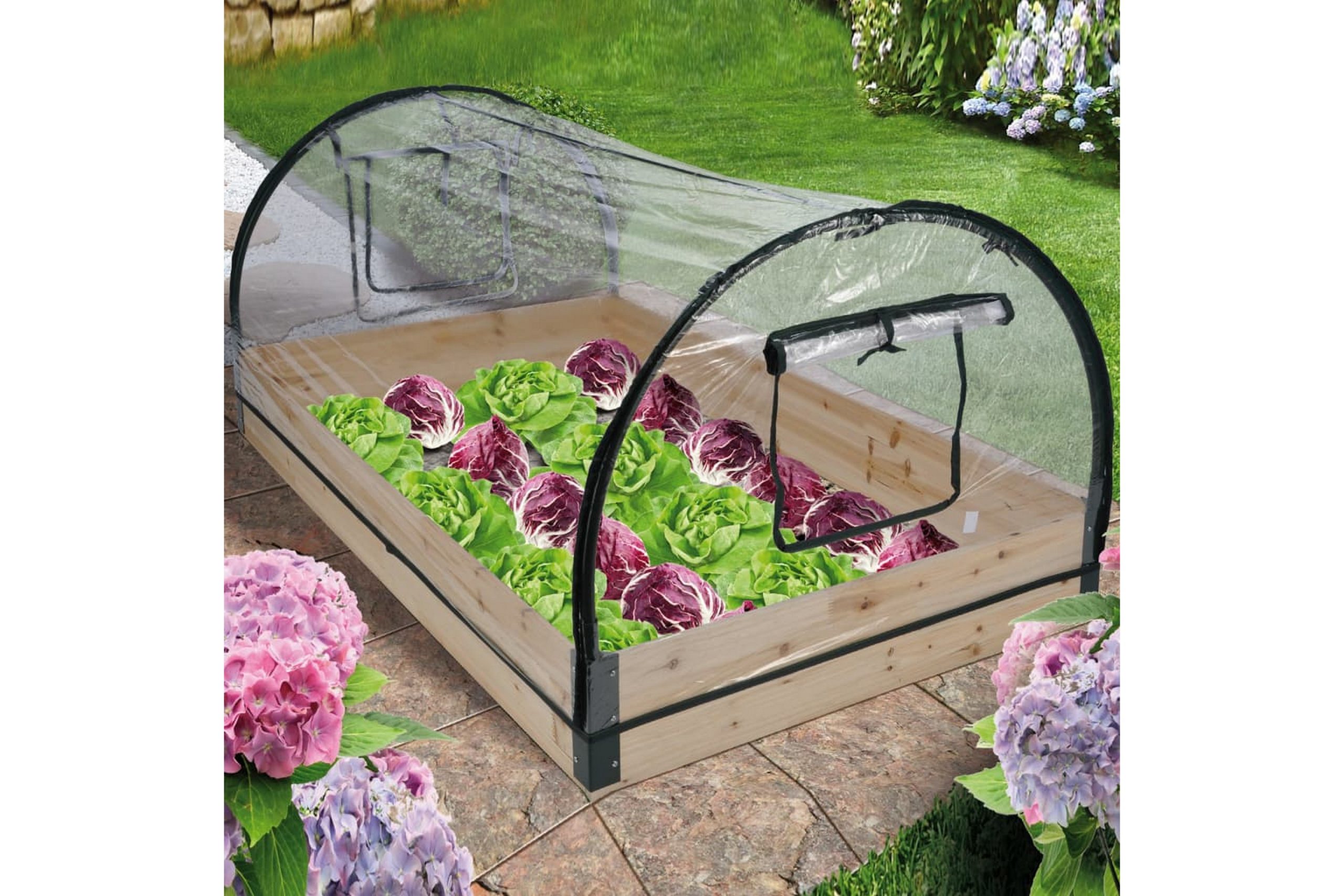 HI Kasvihuone puurungolla 120x80x50 cm -