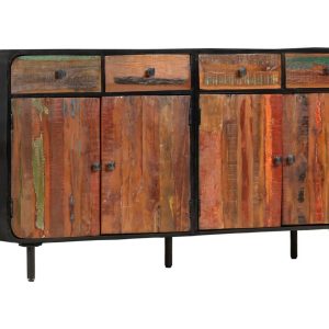 Senkki kierrätetty täyspuu 140x35x76 cm - Ruskea