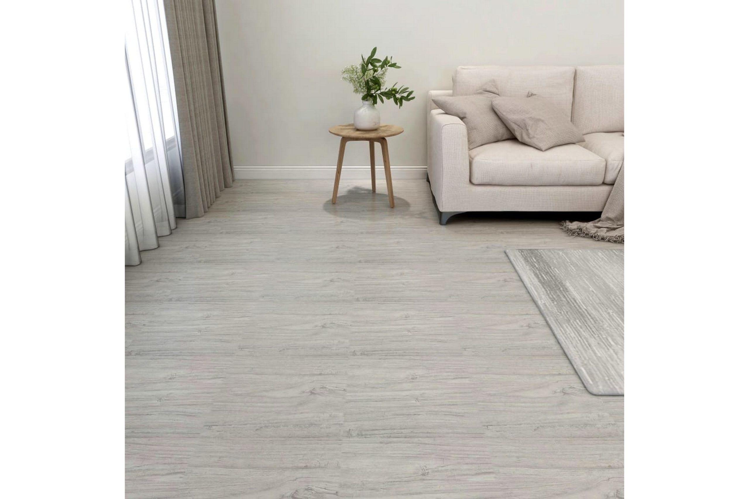 Itsekiinnittyvät lattialankut 20 kpl PVC 1,86 m² -