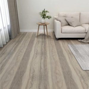 Itsekiinnittyvä lattialankku 55 kpl PVC 5,11 m² taupe - Taupe