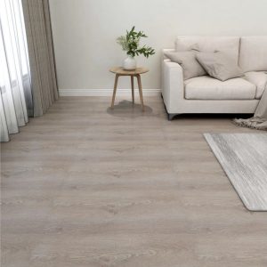 Itsekiinnittyvä lattialankku 55 kpl PVC 5,11 m² taupe - Taupe