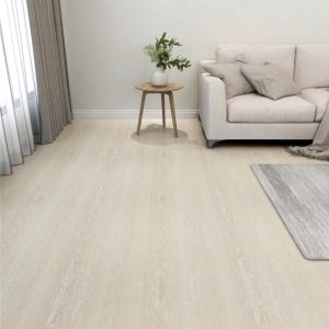 Itsekiinnittyvä lattialankku 55 kpl PVC 5,11 m² beige - Beige
