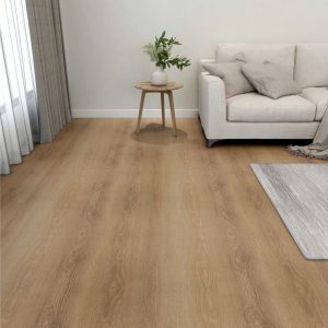 Itsekiinnittyvä lattialankku 55 kpl PVC 5,11 m² ruskea - Ruskea