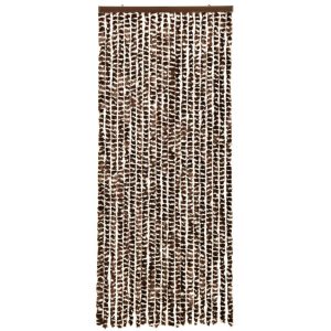Hyönteisverho ruskea ja valkoinen 56x185 cm Chenille - Ruskea