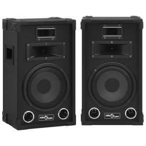Passiiviset Hi-Fi-lavakaiuttimet 2 kpl 800 W musta - Musta