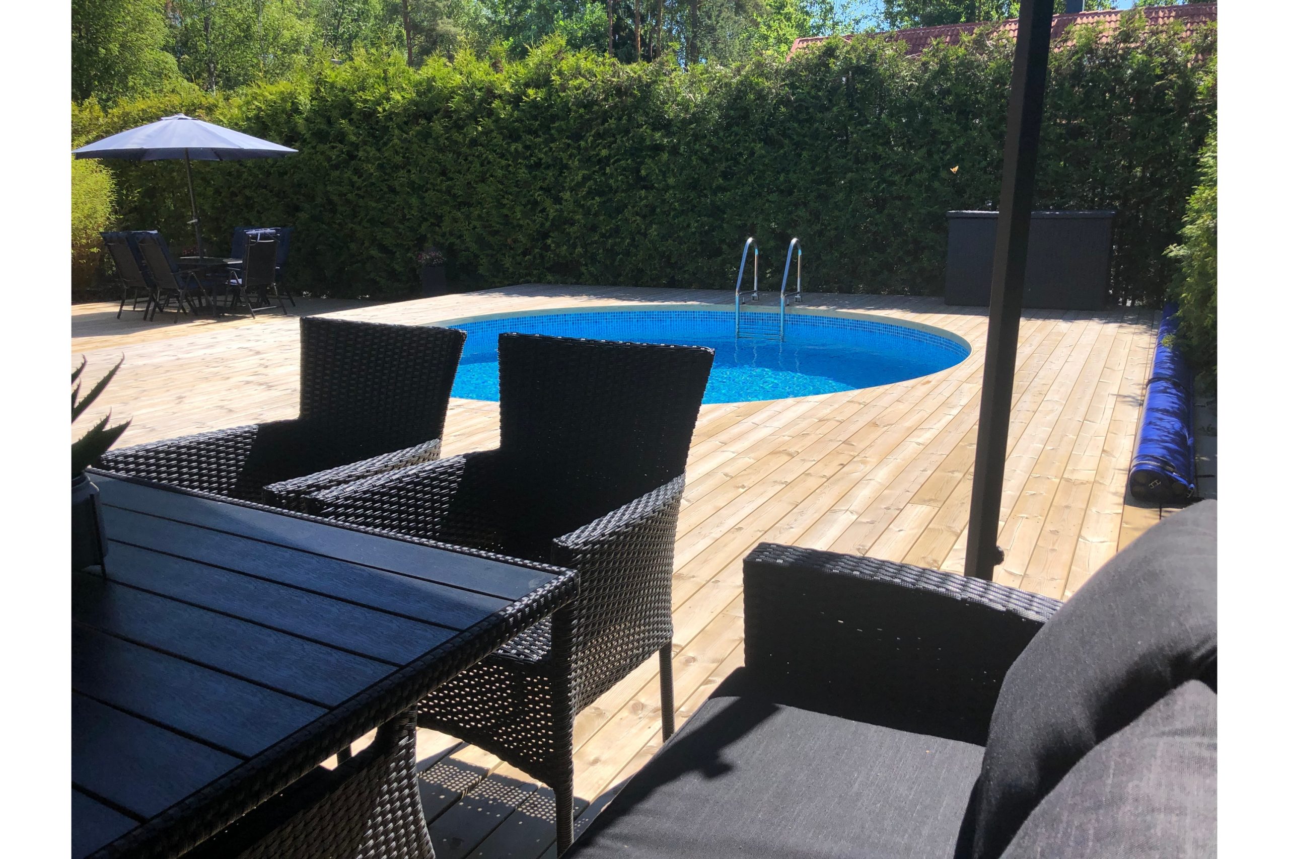 Terässeinäallas Premium Pyöreä 4,2x1,2m Sininen 0.6 Sininen - Planet Pool