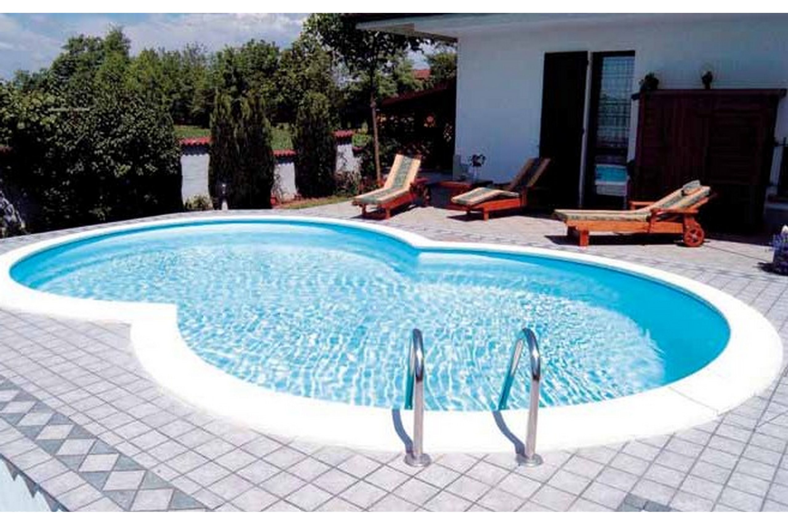 Terässeinäallas Premium Kahdeksikko 6,25x3,6x1,5m Valkoinen - Planet Pool