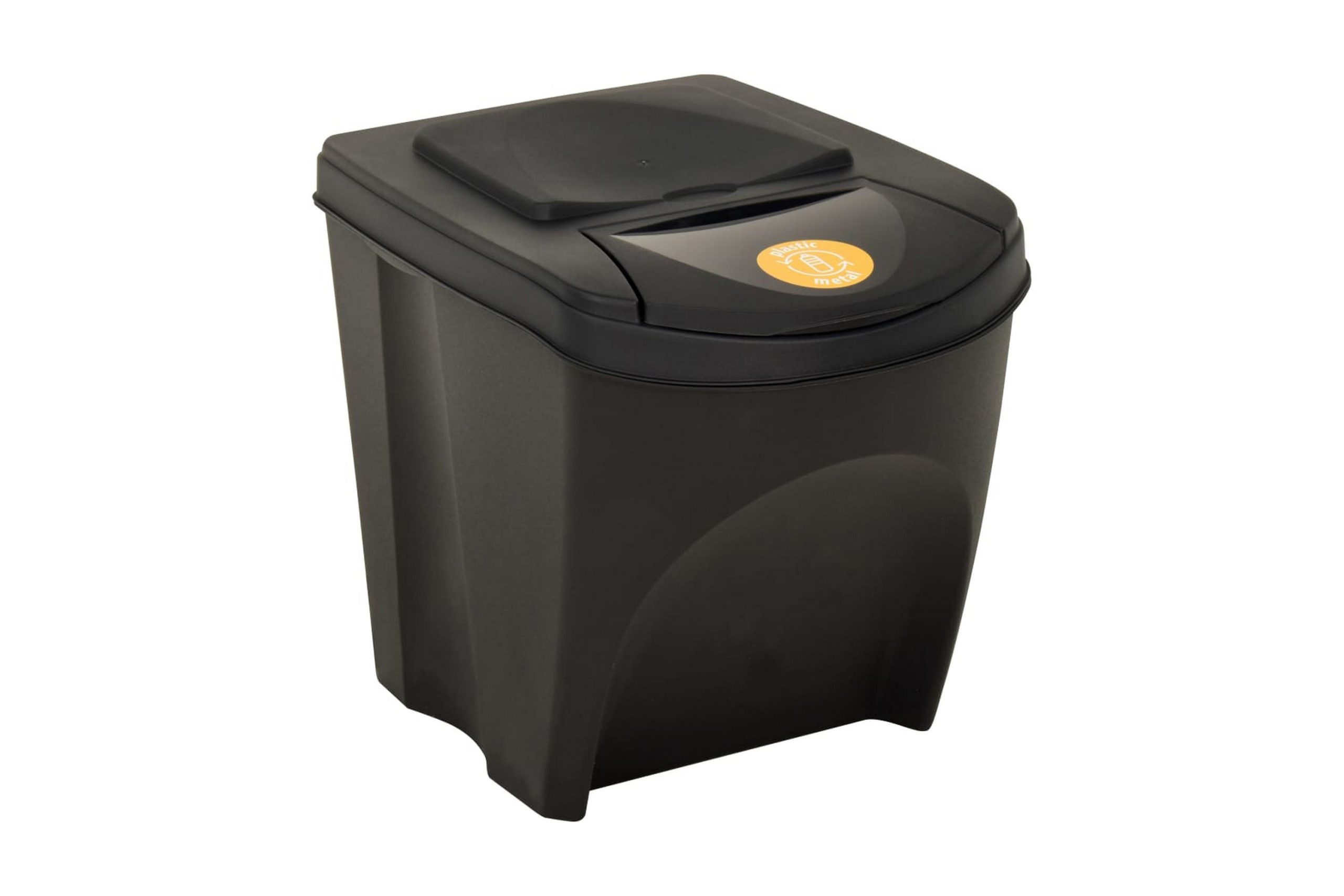 Pinottavat roskakorit 4 kpl antrasiitti 100 l -