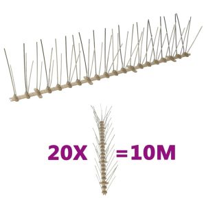 5-Riviset muoviset lintu- & kyyhkyspiikit 20-sarja 10 m -