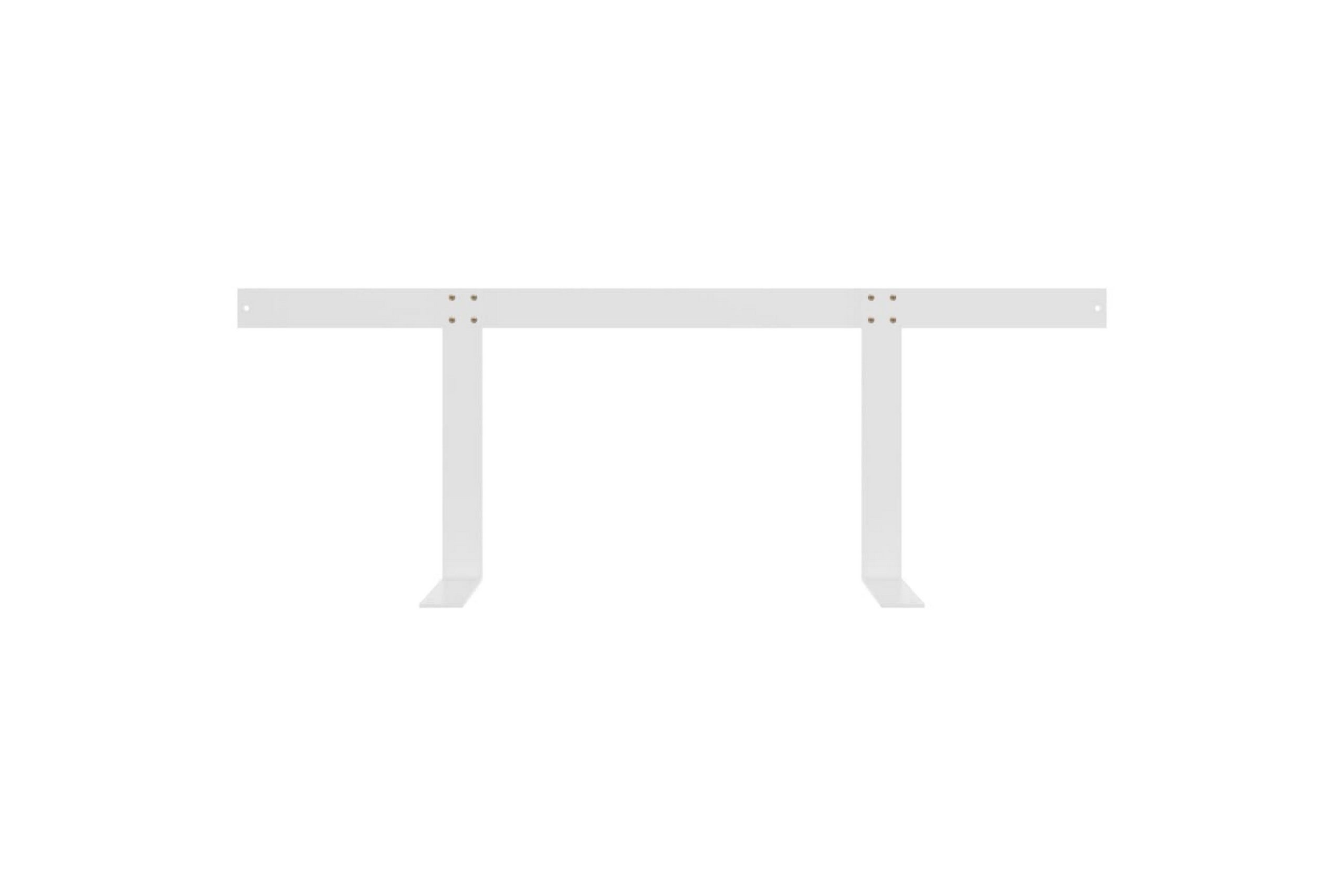 Kuormalavasohvan selkänoja valkoinen 110 cm rauta -