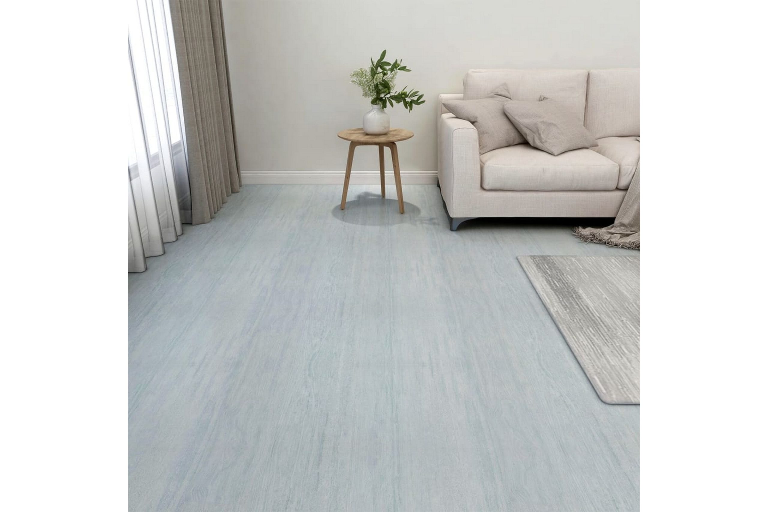 Itsekiinnittyvä lattialankku 20 kpl PVC 1,86 m² vihreä - Vihreä