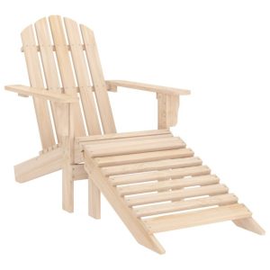 Adirondack-puutarhatuoli rahilla täysi kuusi -