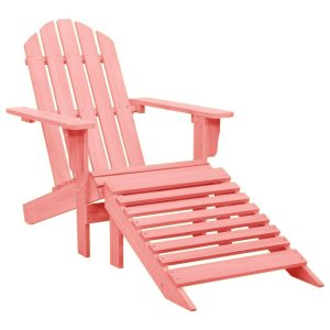 Adirondack-puutarhatuoli rahilla täysi kuusi pinkki -