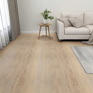 Itsekiinnittyvä lattialankku 20 kpl PVC 1,86 m² ruskea - Ruskea