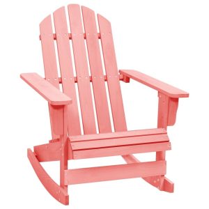 Adirondack-puutarhan keinutuoli täysi kuusi pinkki -