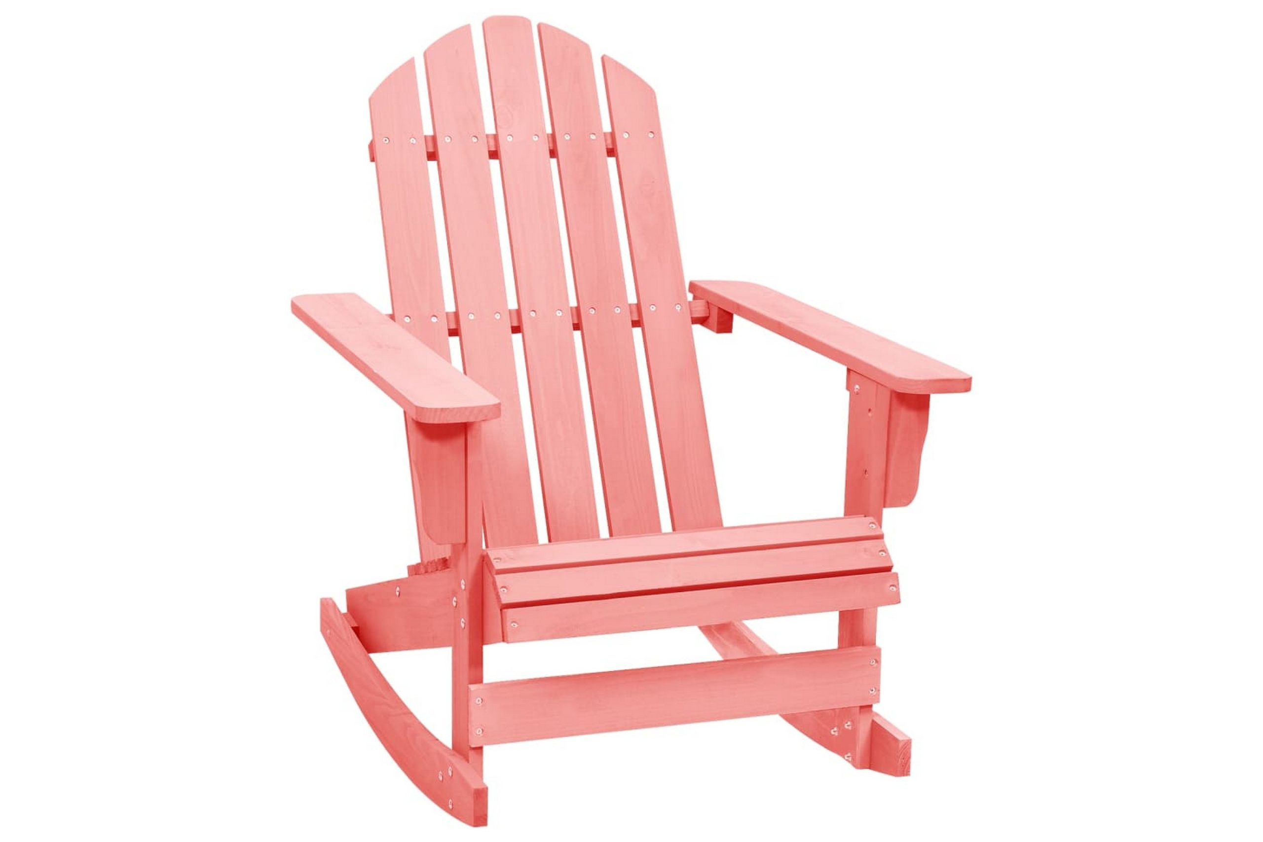 Adirondack-puutarhan keinutuoli täysi kuusi pinkki -