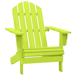 Adirondack-puutarhatuoli täysi kuusi vihreä - Vihreä