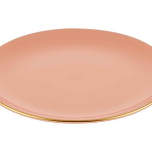 Lautassetti 6-pak - Lohenpunainen