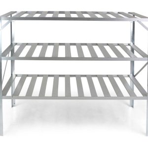 Kasvihuonepöytä 126x50x113 cm - Hopea