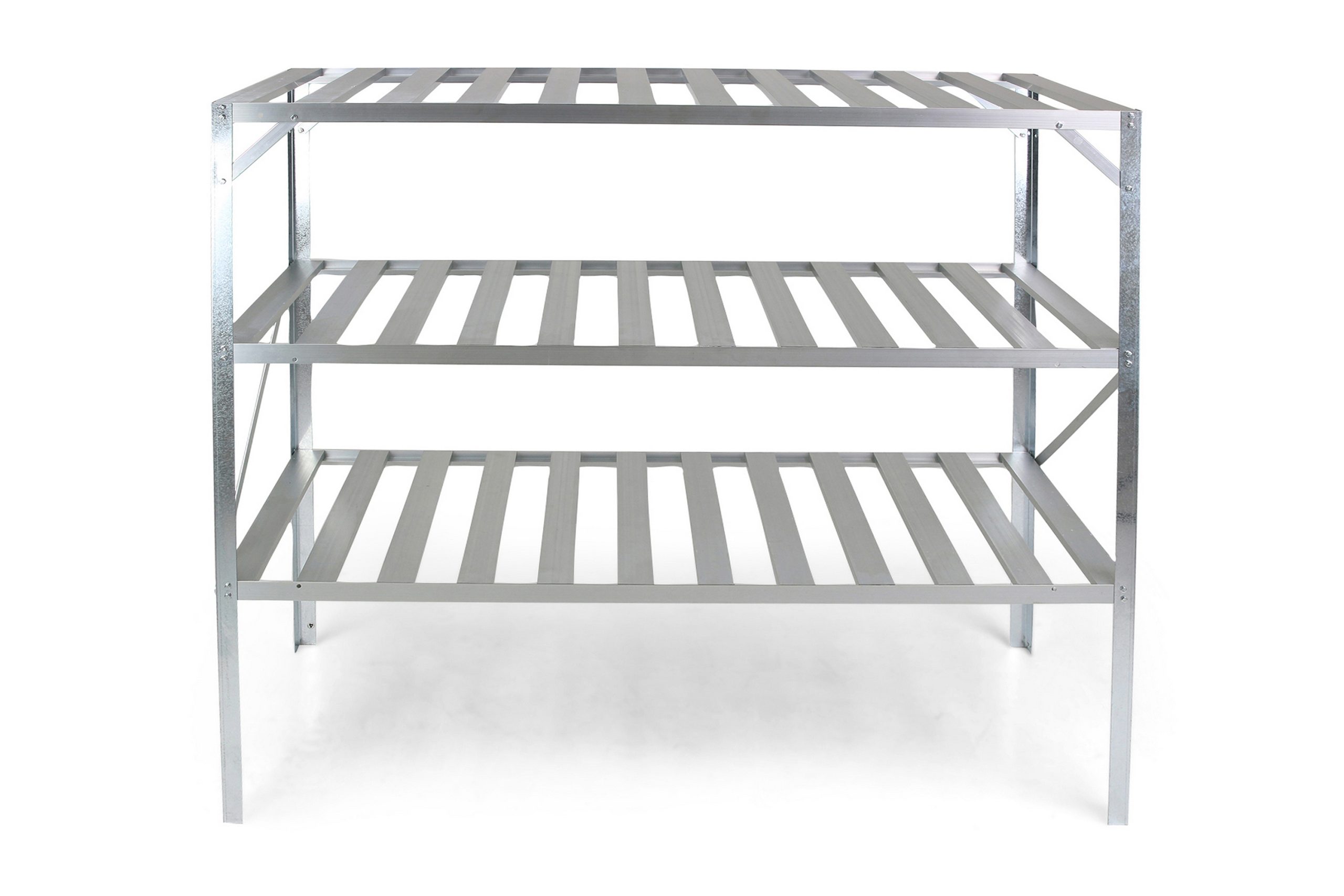 Kasvihuonepöytä 126x50x113 cm - Hopea