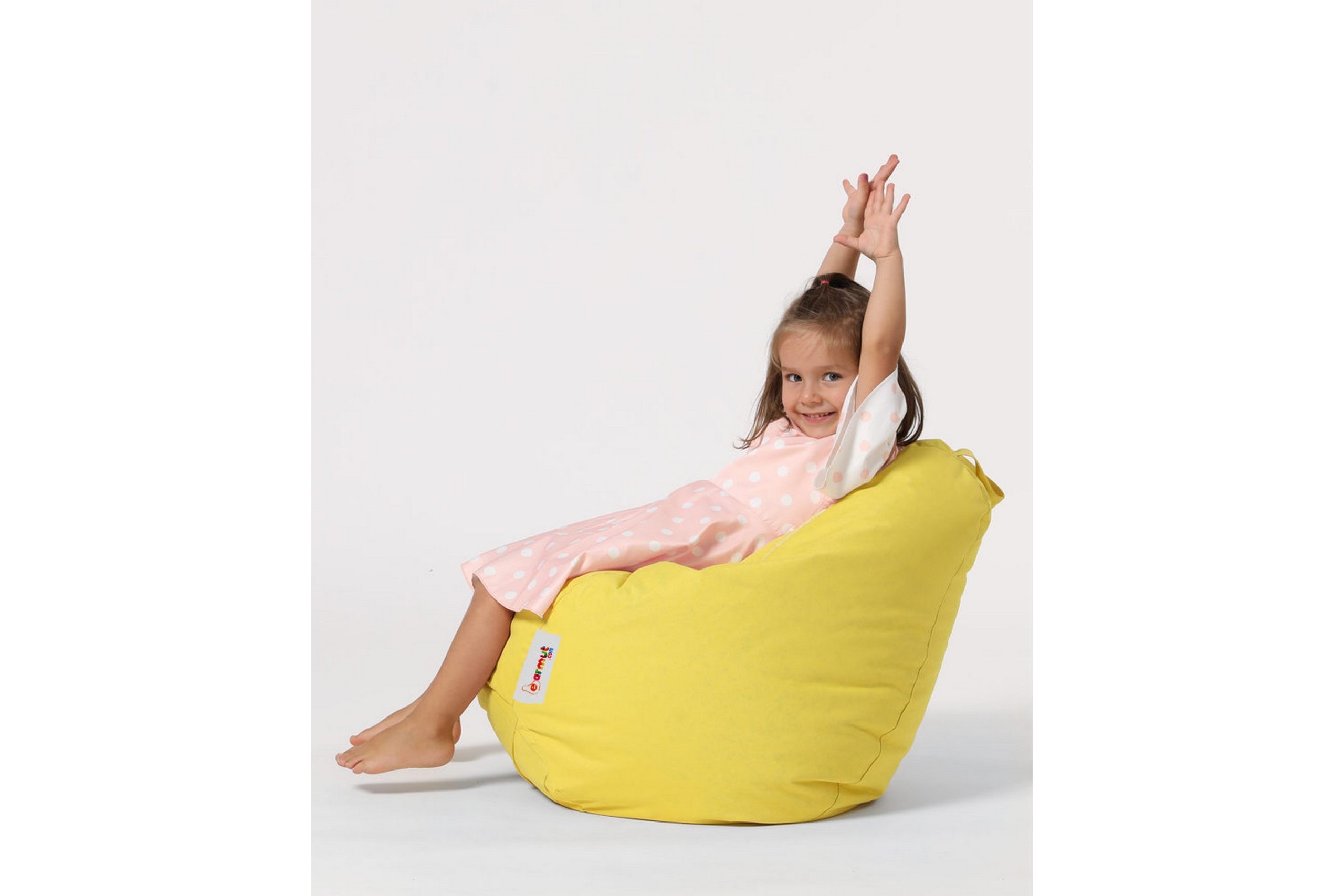Säkkituoli Salman 60 cm Ulkokäyttöön - Keltainen