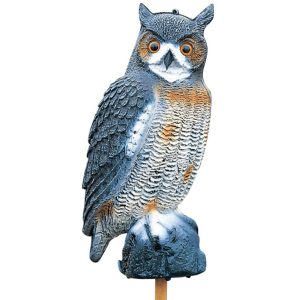 Ubbink Eläinhahmo suuri pöllö 1382530 - Harmaa