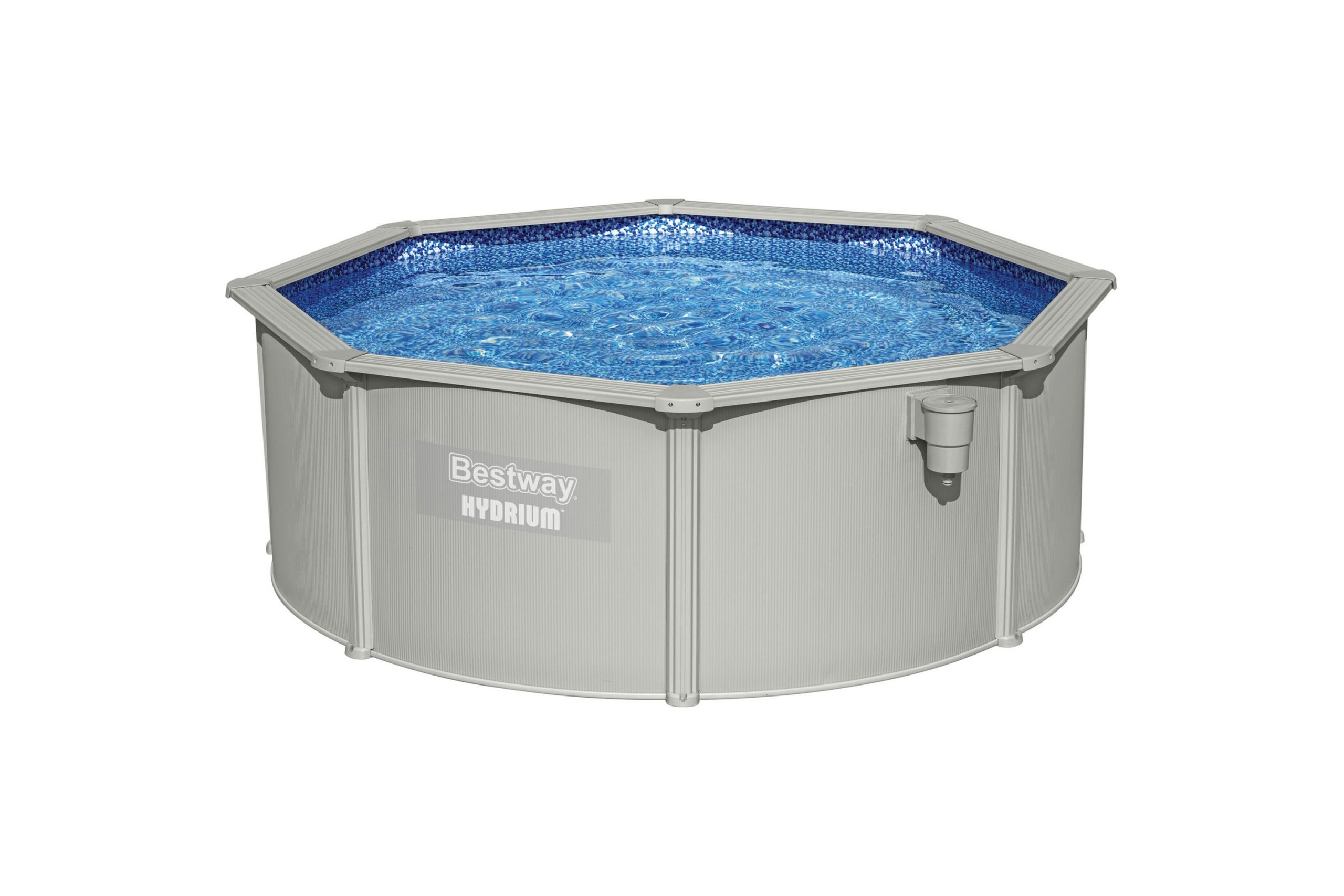 Bestway Hydrium Terässeinäallas Pyöreä 3,66 m - Harmaa