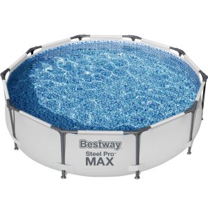 Bestway Steel Pro MAX Pyöreä maanpäällinen allas 3 m Harmaa - Bestway