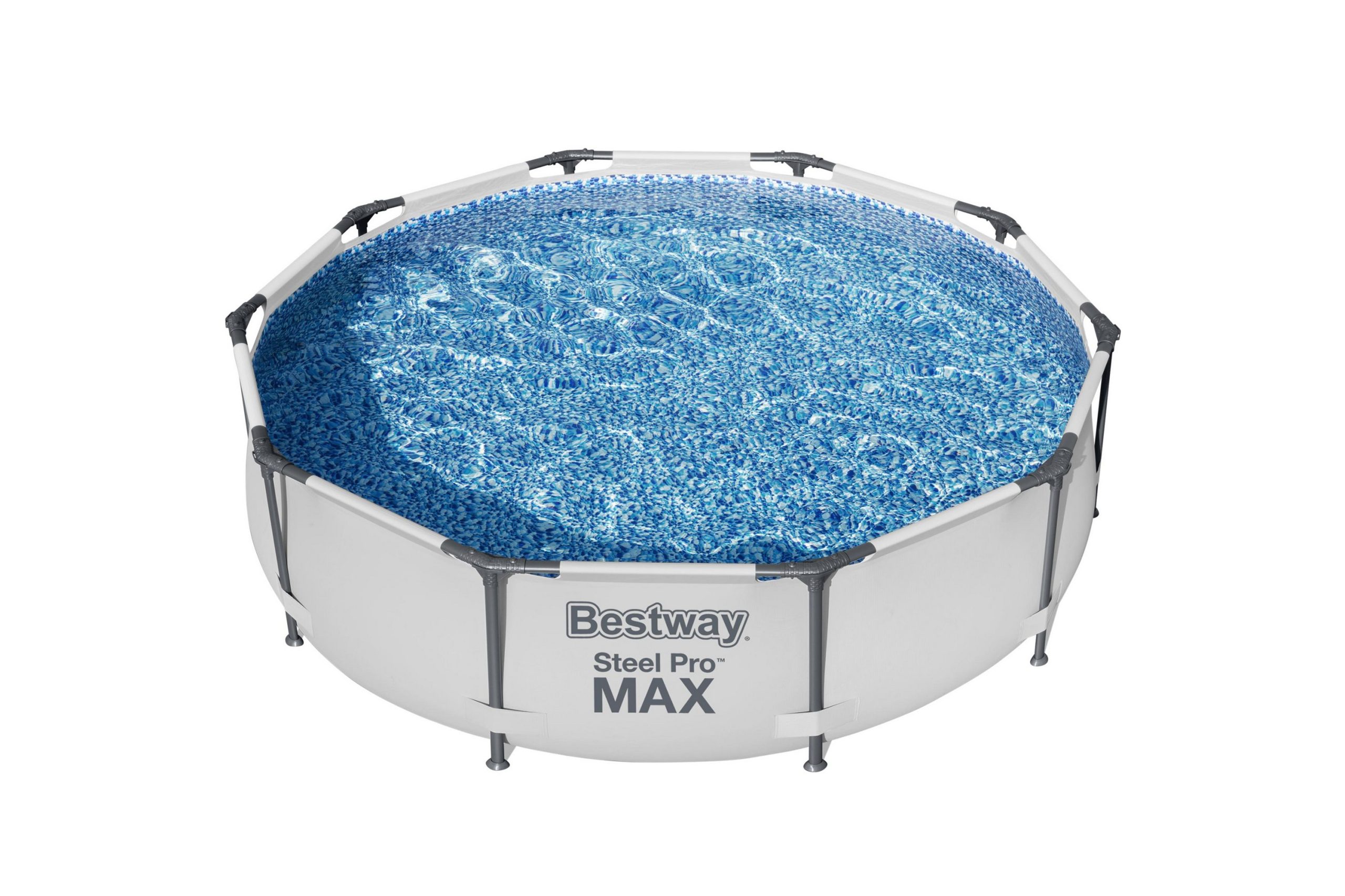 Bestway Steel Pro MAX Pyöreä maanpäällinen allas 3 m Harmaa - Bestway