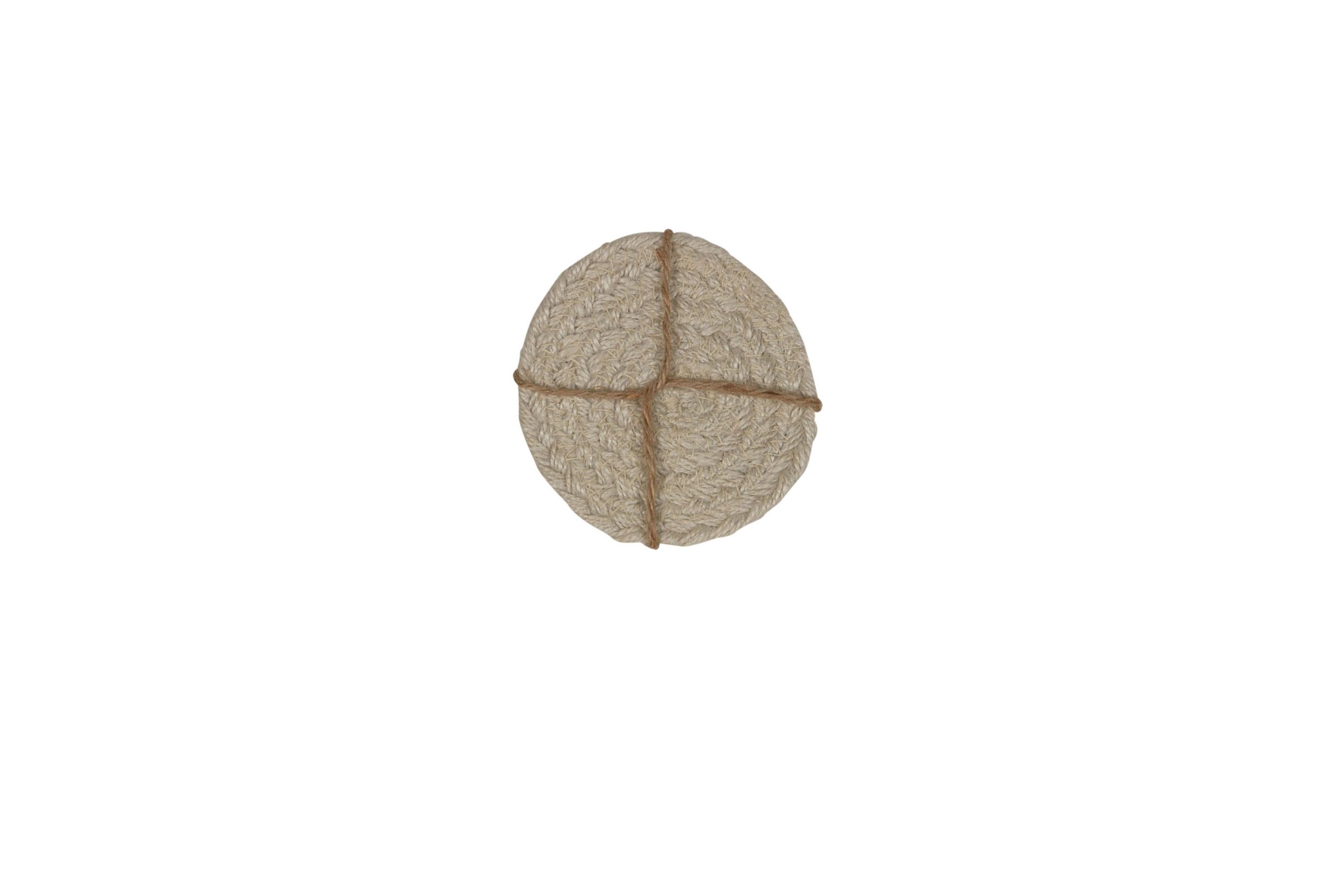 Sigge lasinalunen Ø10 cm - Valkoinen