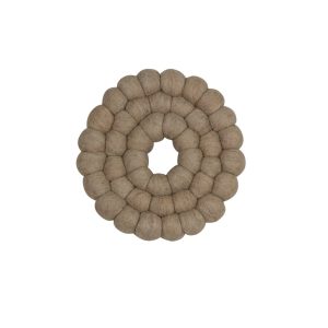Rulle pannunalunen pyöreä Ø19 cm - Pellava