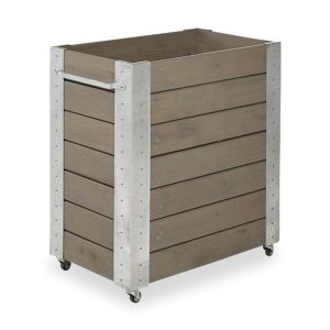 Cubic Kukkalaatikko 87x50x95 cm teräskulmilla ja pyörillä -