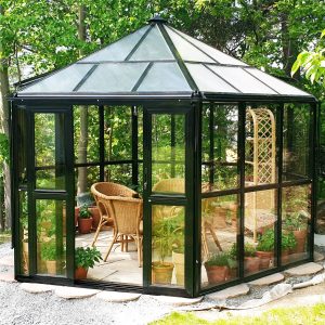 Orangeri 10m² - Kuusikulmaisnen Kasvihuone -
