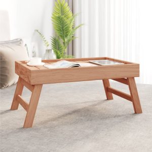 beBasic Kokoontaitettava tarjotin 55x35x25 cm täysi tiikki - Ruskea