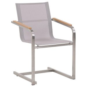 Zervo Käsinojatuoli 4 kpl - Beige/Hopea