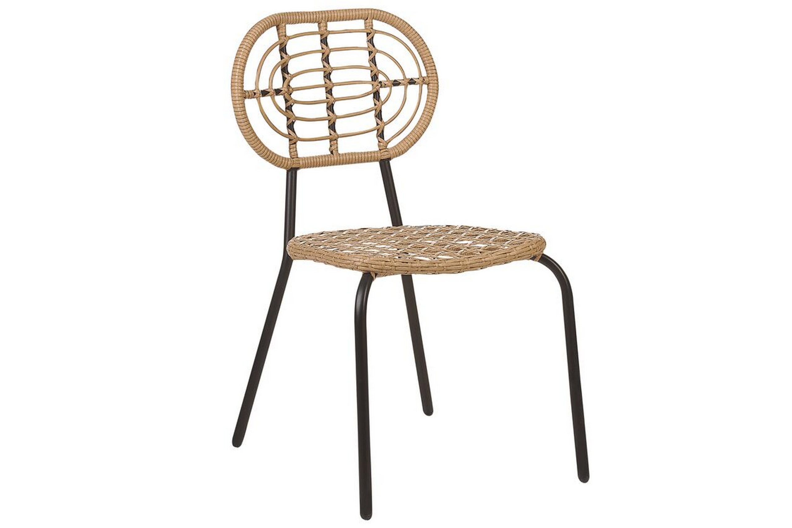Leamington Ruokatuoli Ulkokäyttöön 4 kpl - Luonnollinen/Beige/Musta