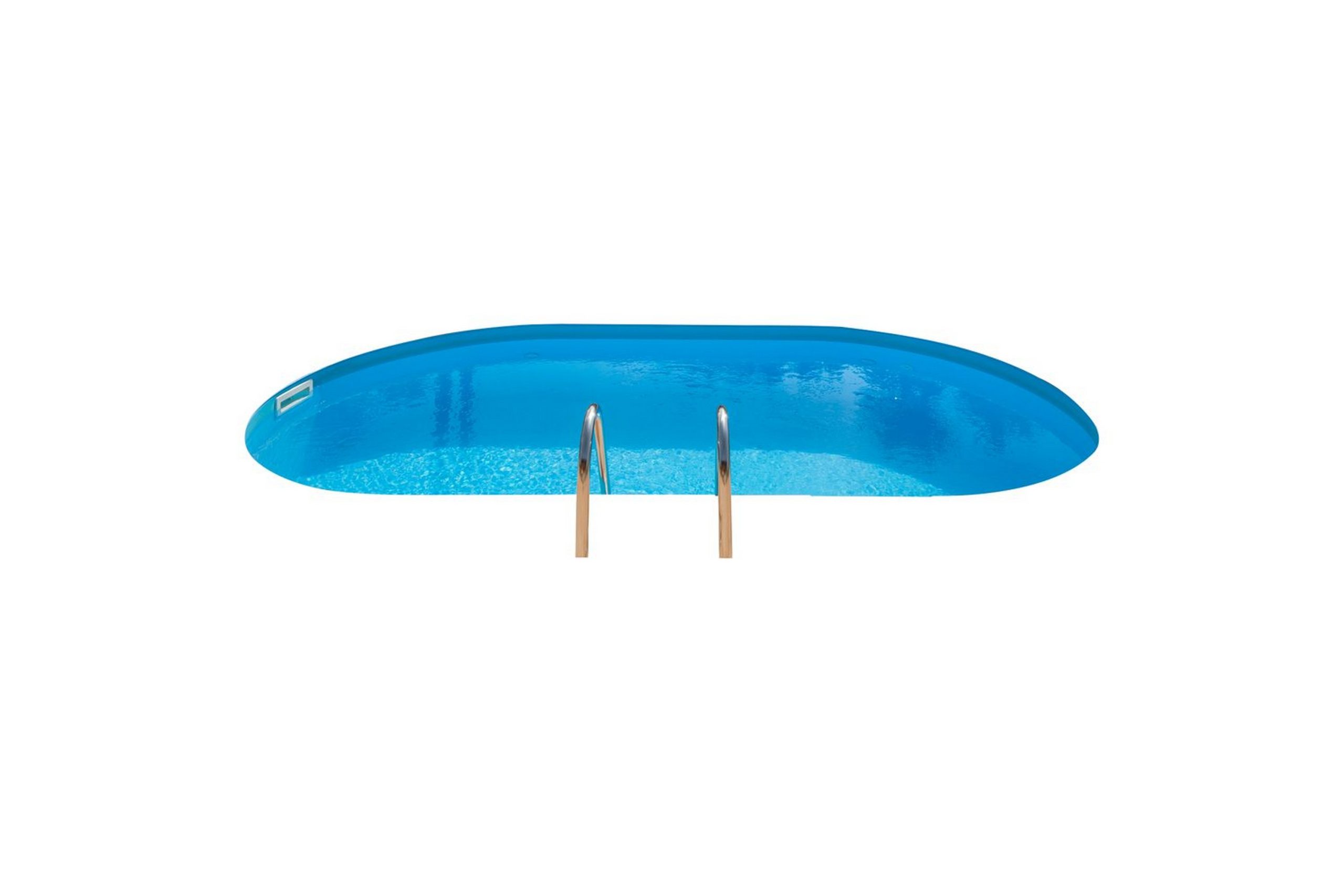 Allas Teräs Swim & Fun Maan alle upotettu soikea 600 x 320 x 150 cm - 600 x 320 x 150 cm