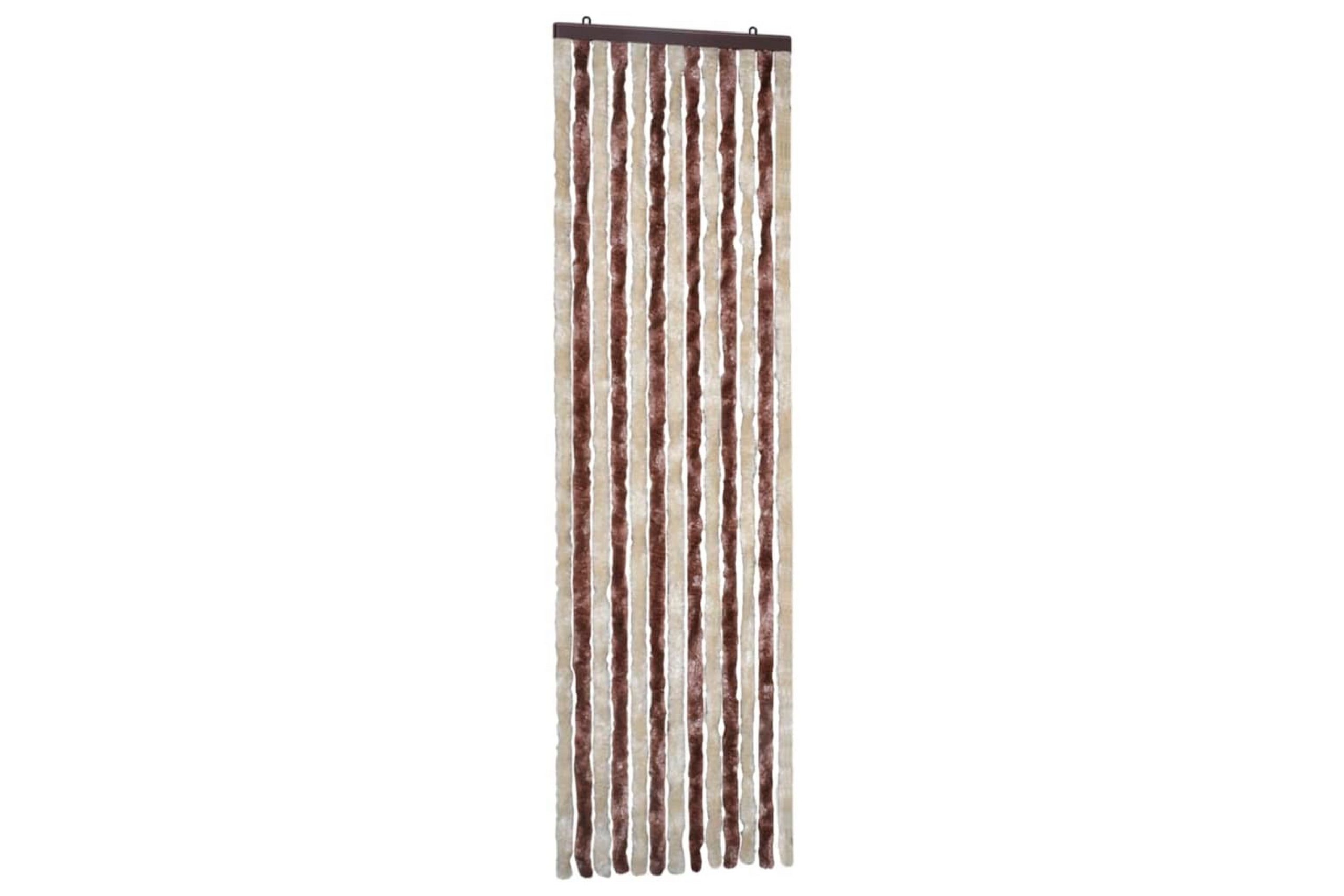 Hyönteisverho beige ja vaaleanruskea 56x185 cm Chenille - Monivärinen