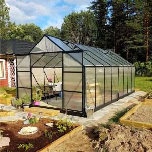 Kasvihuone 18m² Premium | Erityiskorkea viljelykorkeus -