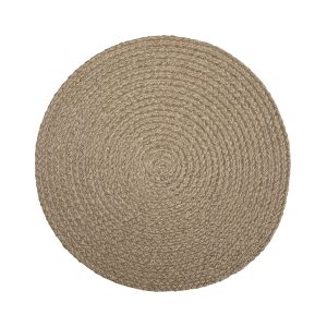 Tabletti Sigge 38 cm Pyöreä Pellavanvärinen - Fondaco