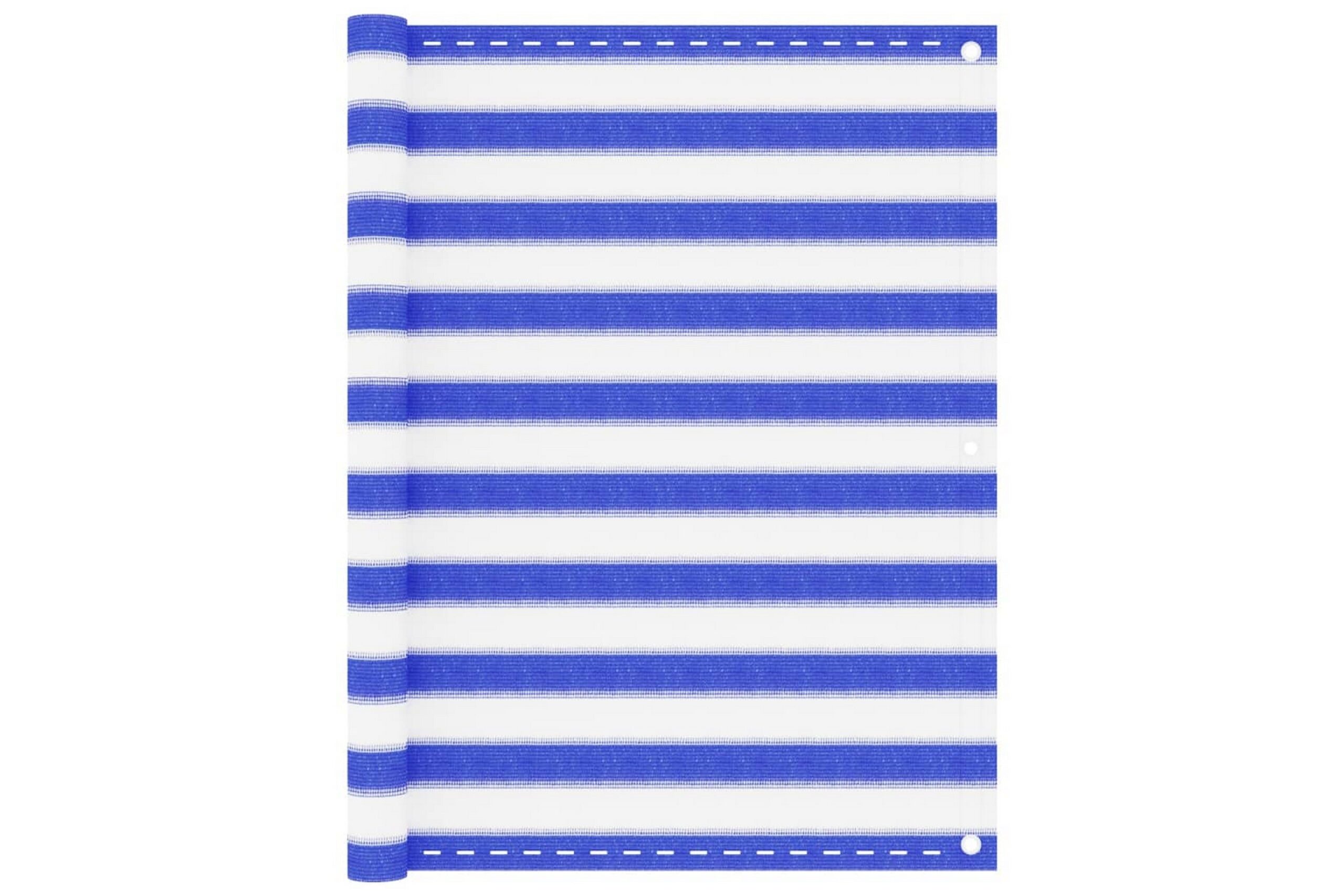 Parvekkeen suoja sininen ja valkoinen 120x600 cm HDPE - Monivärinen